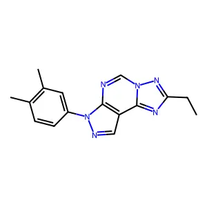 10-(3,4-dimethylphenyl)-4-ethyl-3,5,6,8,10,11-hexazatricyclo[7.3.0.02,6]dodeca-1(9),2,4,7,11-pentaene structure