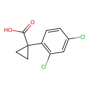 1-(2,4-Dichlorophenyl)cyclopropanecarboxylic acid structure