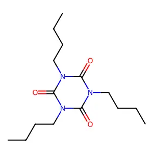1,3,5-tributyl-1,3,5-triazinane-2,4,6-trione structure
