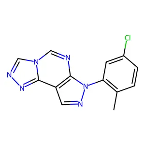10-(5-chloro-2-methylphenyl)-3,4,6,8,10,11-hexazatricyclo[7.3.0.02,6]dodeca-1(9),2,4,7,11-pentaene structure