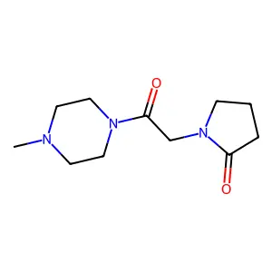1-[2-(4-methylpiperazin-1-yl)-2-oxoethyl]pyrrolidin-2-one structure