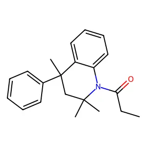 1-(2,2,4-trimethyl-4-phenyl-3,4-dihydroquinolin-1(2H)-yl)propan-1-one structure