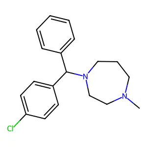 Homochlorcyclizine structure
