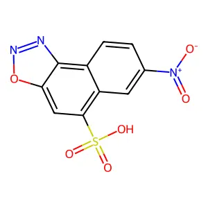 Naphth[1,2-d][1,2,3]oxadiazole-5-sulfonic acid, 7-nitro- structure