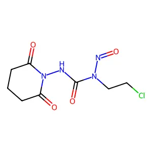 1-(2-chloroethyl)-3-(2,6-dioxopiperidin-1-yl)-1-nitrosourea structure