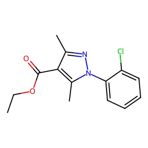1-(2-CHLOROPHENYL)-3,5-DIMETHYL-1H-PYRAZOLE-4-CARBOXYLIC ACID ETHYL ESTER structure