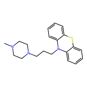 10-[3-(4-methylpiperazin-1-yl)propyl]phenothiazine structure
