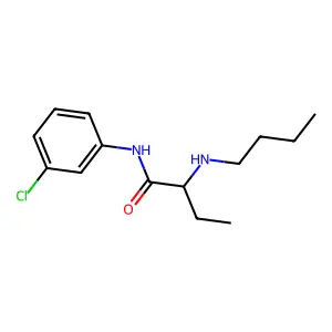 2-(butylamino)-N-(3-chlorophenyl)butanamide structure
