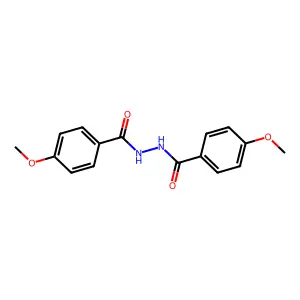 1,2-Bis(4-methoxybenzoyl)hydrazine structure