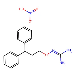 (3,3-Diphenylpropoxy)guanidine nitrate structure