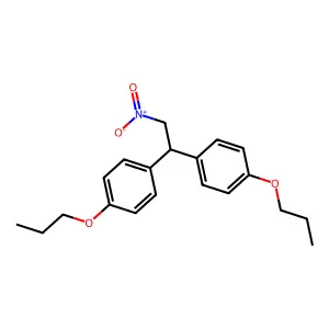 1-[2-nitro-1-(4-propoxyphenyl)ethyl]-4-propoxybenzene structure