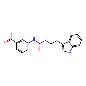 1-(3-acetylphenyl)-3-[2-(1H-indol-3-yl)ethyl]urea structure