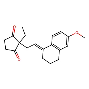 Compound C20H24O3 structure