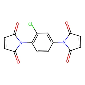 1,1'-(2-chloro-1,4-phenylene)bis(1h-pyrrole-2,5-dione) structure