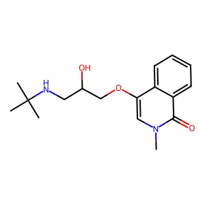 Tilisolol structure