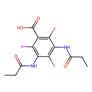 Diprotrizoic acid structure