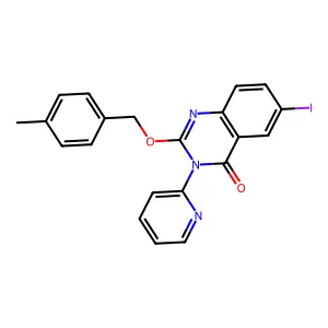 Compound C21H16IN3O2 structure
