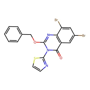 Compound C18H11Br2N3O2S structure