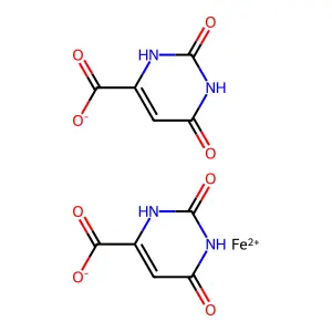 Ferrous orotate structure