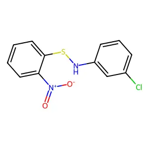 1-[(3-chloroanilino)sulfanyl]-2-nitrobenzene structure