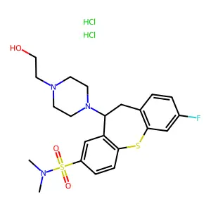 Compound C22H30Cl2FN3O3S2 structure