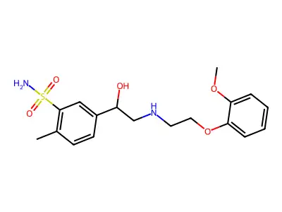 Amosulalol structure