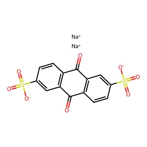 Anthraquinone-2,6-disulfonic acid disodium salt structure