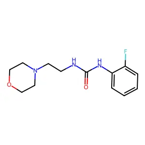 1-(2-fluorophenyl)-3-(2-morpholin-4-ylethyl)urea structure
