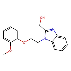 [1-[2-(2-methoxyphenoxy)ethyl]benzimidazol-2-yl]methanol structure
