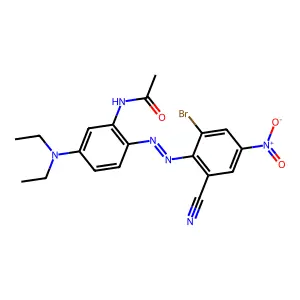 N-[2-[(2-BROMO-6-CYANO-4-NITROPHENYL)AZO]-5-(DIETHYLAMINO)PHENYL]ACETAMIDE structure