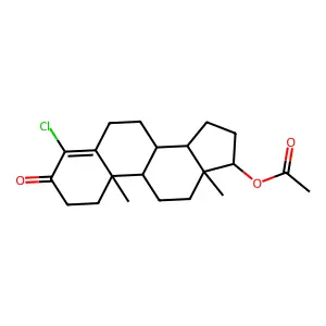 Clostebol acetate structure
