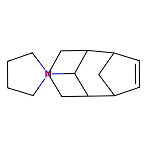 1-(10-tricyclo[4.3.1.12,5]undec-3-enyl)pyrrolidine structure