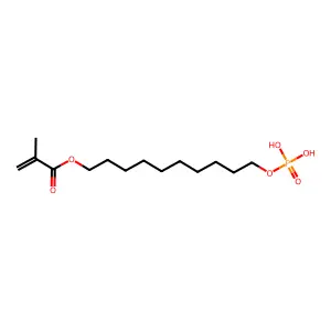 10-phosphonooxydecyl 2-methylprop-2-enoate structure