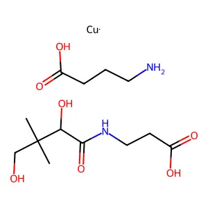 Copper gamma-aminobutyratopantothenate structure