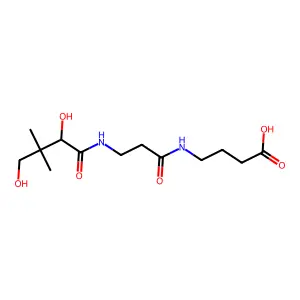 N-D-(+)-Pantothenoyl-gamma-aminobutyric acid structure