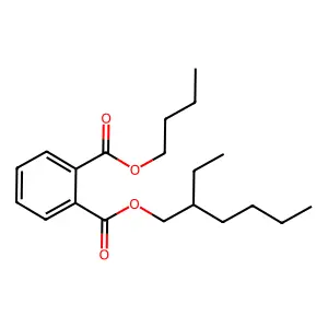 Butyl 2-ethylhexyl phthalate structure
