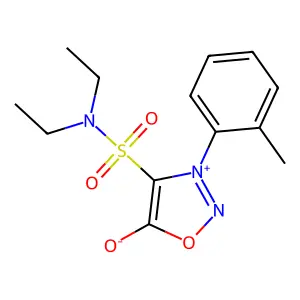 1,2,3-Oxadiazolium, 4-((diethylamino)sulfonyl)-5-hydroxy-3-(2-methylphenyl)-, inner salt structure