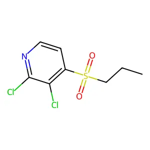 2,3-Dichloro-4-(propylsulfonyl)pyridine structure