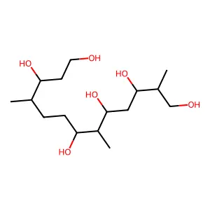 1,3,5,7,11,13-Tridecanehexol, 2,6,10-trimethyl- structure