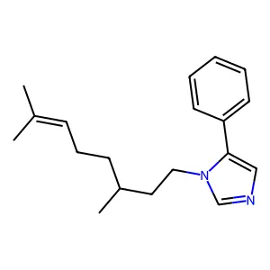 1-(3,7-dimethyloct-6-enyl)-5-phenylimidazole structure