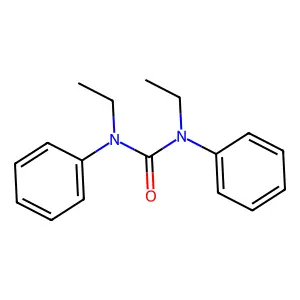1,3-Diethyl-1,3-diphenylurea structure