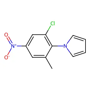 1-(2-chloro-6-methyl-4-nitrophenyl)-1H-pyrrole structure