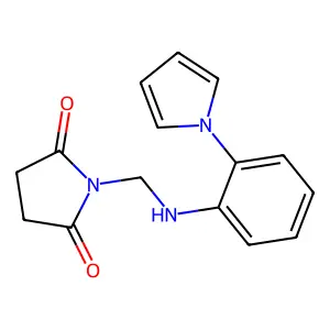 1-[(2-pyrrol-1-ylanilino)methyl]pyrrolidine-2,5-dione structure
