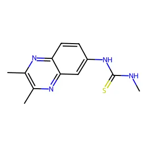 1-(2,3-dimethylquinoxalin-6-yl)-3-methylthiourea structure