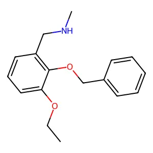 1-[2-(benzyloxy)-3-ethoxyphenyl]-N-methylmethanamine structure