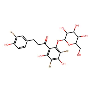 1,3,3'-Tribromophlorizin structure