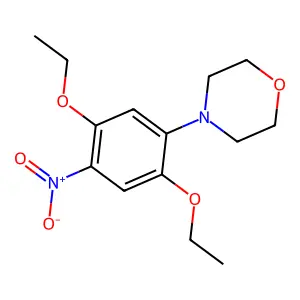 4-(2,5-Diethoxy-4-nitrophenyl)morpholine structure
