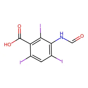 Compound C8H4I3NO3 structure