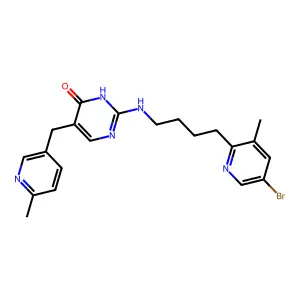 Compound C21H24BrN5O structure