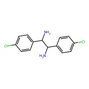 1,2-bis(4-chlorophenyl)ethane-1,2-diamine structure